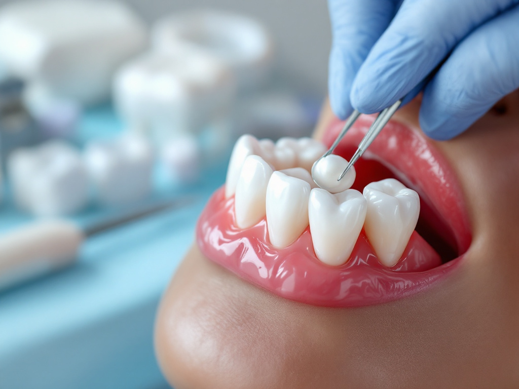 porcelain crown restoration